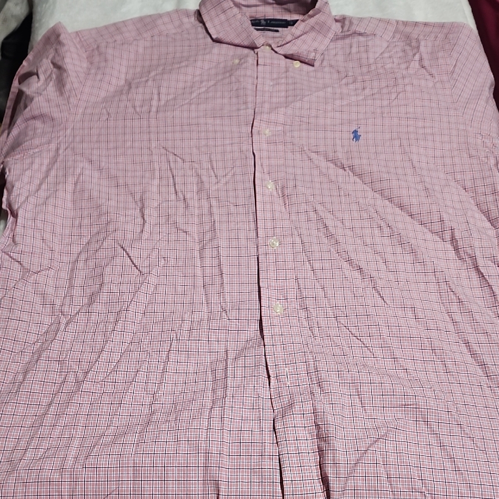 Ralph Lauren Pink Plaid Casual Shirt
